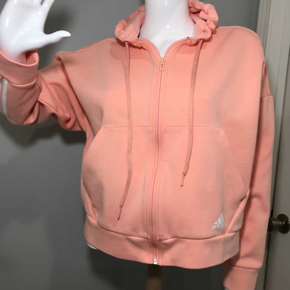 Adidas jacket Hoodie 3 stripes sweatshirt women's